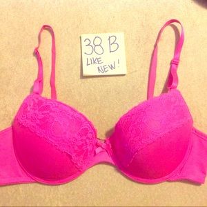 Smart and Sexy Pink 38B Push Up Bra
